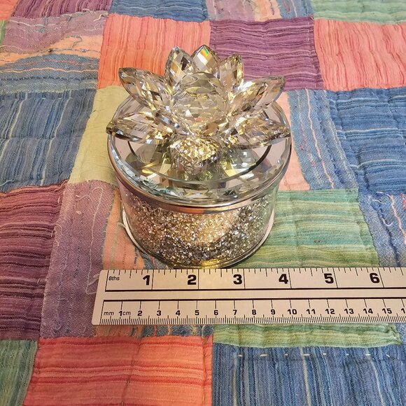 Trinket Box with Crystals and Glitter - Picture 5 of 6
